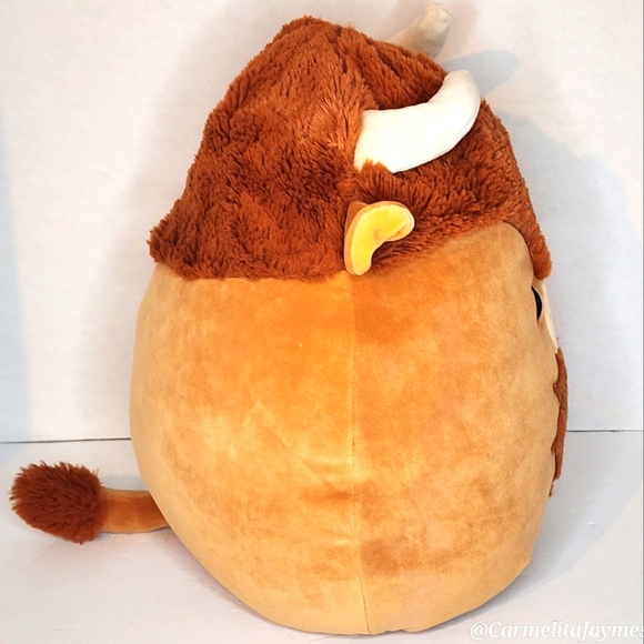 DUNKIE 🐮 Brown Furry Bison 2022 Original Squishmallow ☆》NWT《☆ - Picture 4 of 8